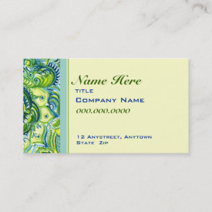 Paisley Watercolor Design Business Card