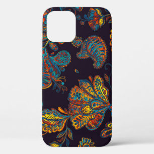 Paisley watercolor: floral pattern tile iPhone 12 case