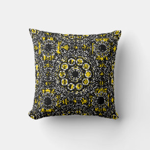 Paisleys elegant floral vintage pattern background throw pillow