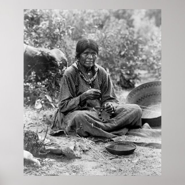Paiute Basket Maker: 1902 Poster (Front)