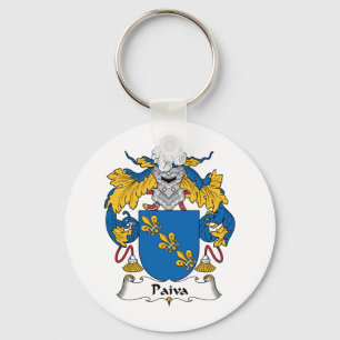 Paiva Family Crest Keychain