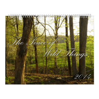 Paix 2014 de calendrier sauvage de choses