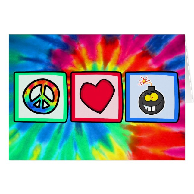 Paix, amour, bombes (Devant horizontal)
