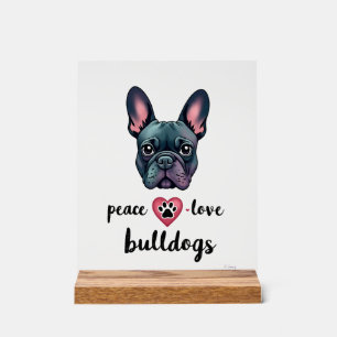 Paix Amour Bouledogues Vintage Galaxie Bouledogue 