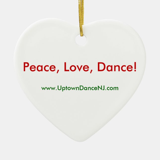 Paix, amour, danse ! Ornement (Devant)