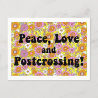 Paix, Amour et Croisement ! Carte postale super