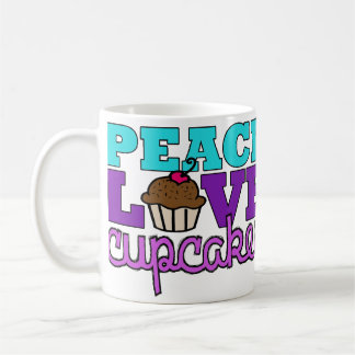 Paix, amour et petits gâteaux ! Pourpre de tasse