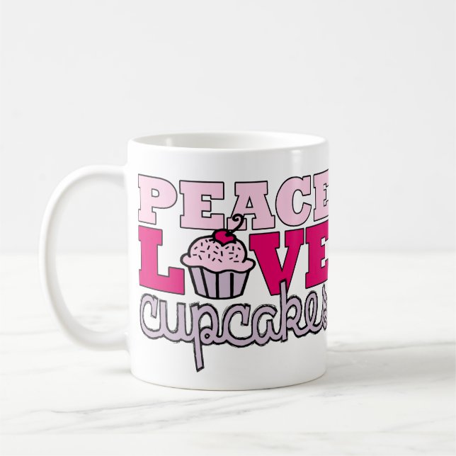 Paix, amour et petits gâteaux ! Tasse (Gauche)