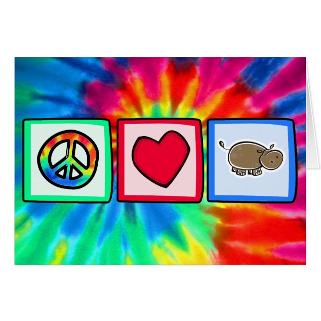 Paix, amour, hippopotames (Devant horizontal)