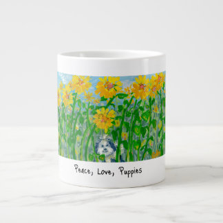 Paix, Amour, Mug de chiots