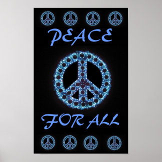 paix bleue pour tous poster