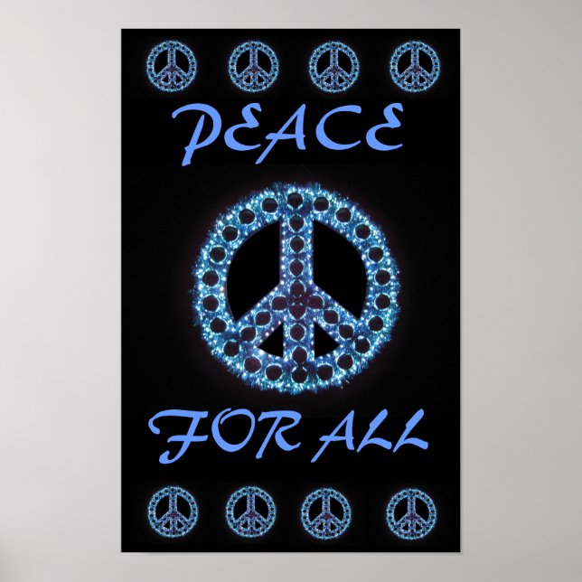paix bleue pour tous poster (Devant)