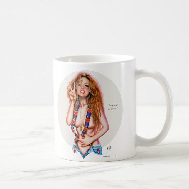 Paix de ciel par la tasse de café d'Elizabeth (Droite)