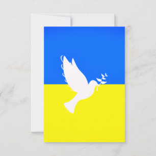 Paix Dove Ukraine Carte drapeau Liberté - Paix