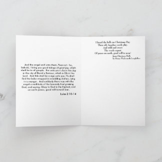 Paix et Bénédictions Carte de Noël en verre tendu