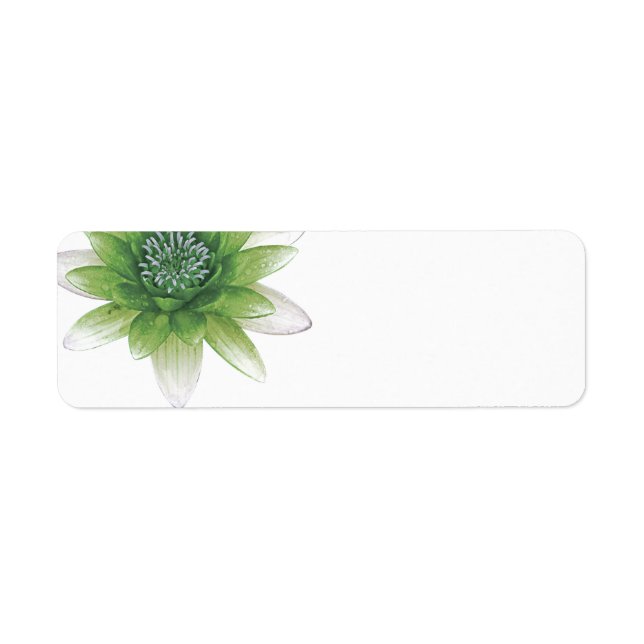 Paix l Beau Vert Lotus Blank Étiquettes (Devant)