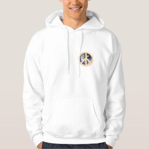 Paix sur le sweat - shirt à capuche de la terre