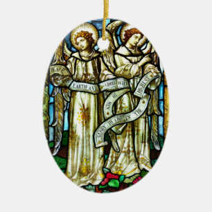Paix sur Terre Anges Ornement de Noël