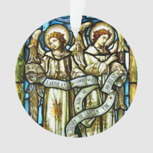 Paix sur Terre Anges Ornement de Noël