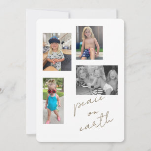 Paix sur Terre Collecte Photo II Carte de vacances