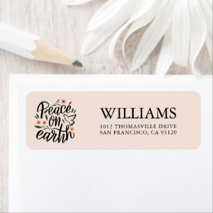 Paix sur Terre Design Floral