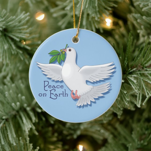 Paix sur Terre Dove Ornement (Arbre)