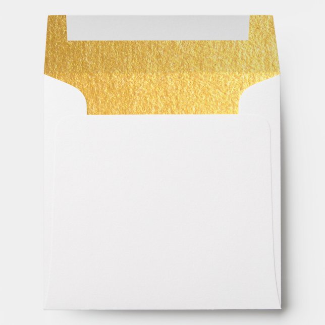 Paix sur Terre. Enveloppes de Noël Gold Foil (Dos (Bas))