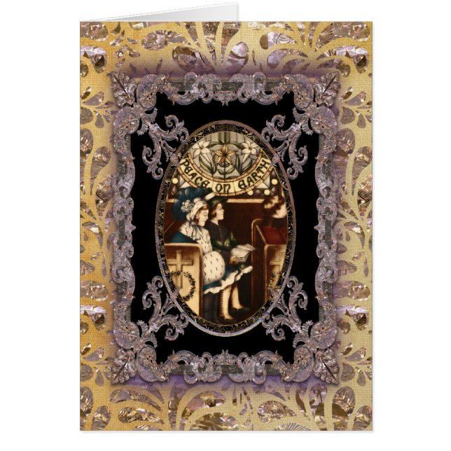 Paix sur Terre Noël chrétien victorien (Devant)