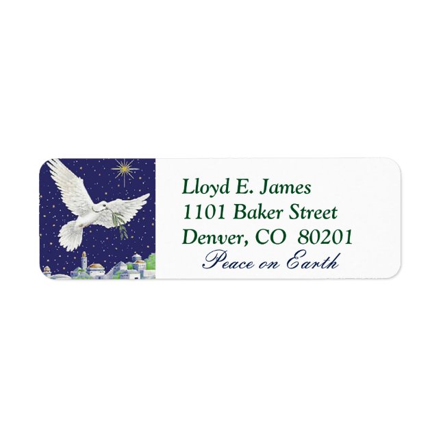 Paix sur Terre Noël de la colombe (Devant)