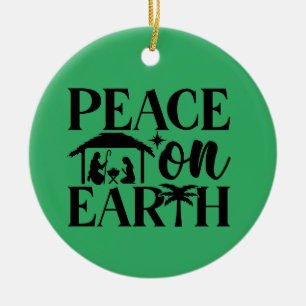 Paix sur Terre Noël Ornement de Noël
