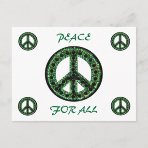 paix verte pour toutes les cartes postales