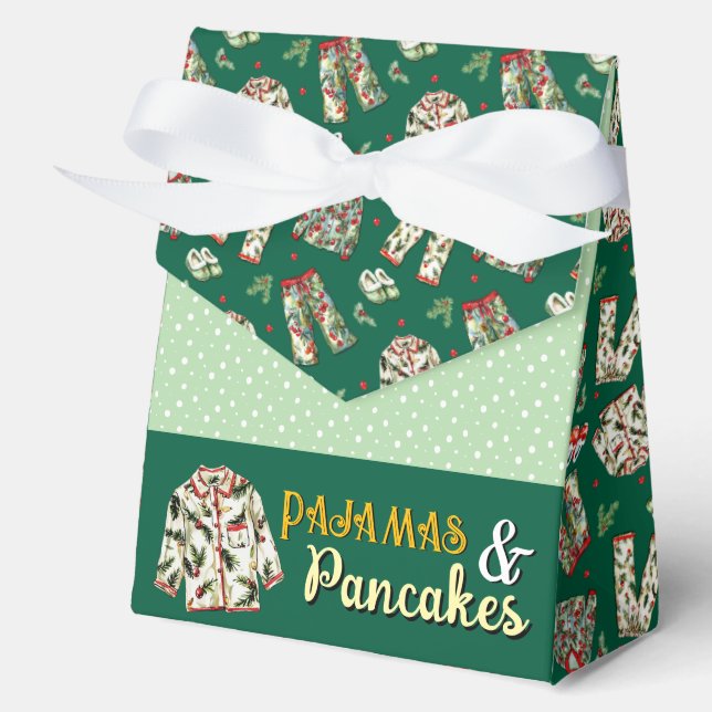 Pajama and Pancakes Gift Bag Favor Box (Front)