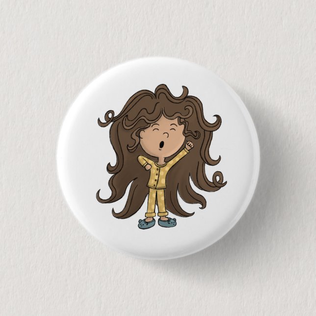 Pajama girl button (Front)