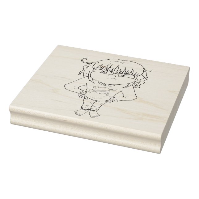 Pajama Glare Rubber Stamp (Stamp)
