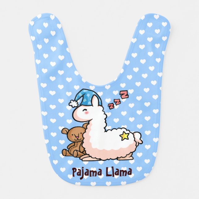 Pajama Llama Bib (Front)