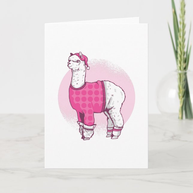 Pajama llama card (Front)