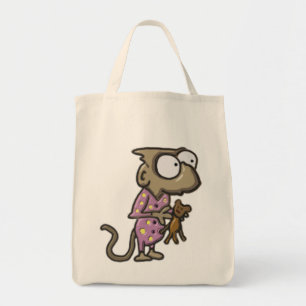 Pajama Monkey Tote Bag
