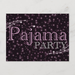 pajama party invitations : starshine