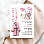 Pajama PJ & Prosecco Party Slumber Bridal Shower Invitation<br><div class="desc">Get ready for cozy fun with our Pajama PJ & Prosecco Party Slumber Bridal Shower Invitation! Featuring playful typography, bubbly prosecco accents, and a chic pajama-inspired design, this invitation sets the tone for a stylish and relaxed celebration. Perfect for a girls’ night in with laughter, games, and toasts to the...</div>