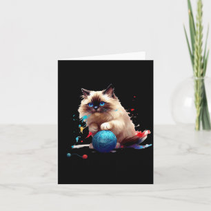 Pajama Ragdoll Cat Perfect For Cat Lovers! For Men Card