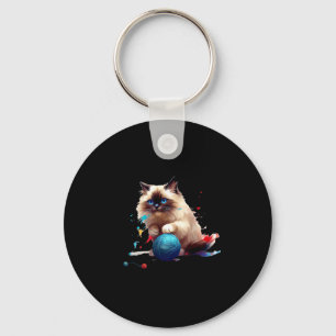 Pajama Ragdoll Cat Perfect For Cat Lovers! For Men Keychain