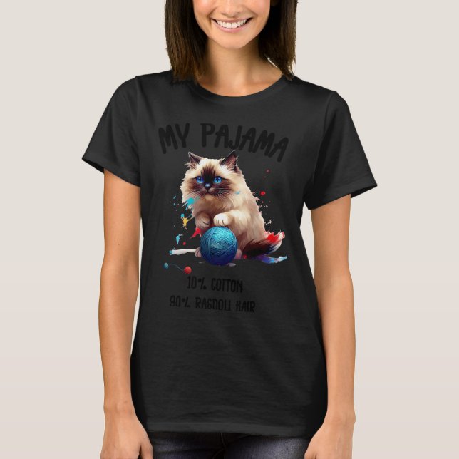 Pajama Ragdoll Cat Perfect For Cat Lovers! For Men T-Shirt (Front)