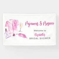 Pajamas and Prosecco Bridal Shower Pink Decor