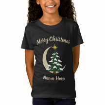 Pajamas Christmas Tree T-Shirt (Personalize)
