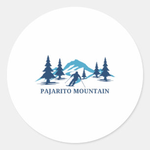 Pajarito Mountain New Mexico Ski Resort Skiing Ski Classic Round Sticker