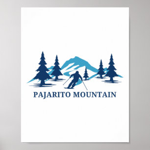 Pajarito Mountain New Mexico Ski Resort Skiing Ski Poster