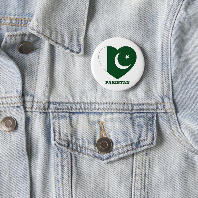 Pakistan 2 Inch Round Button (In Situ)