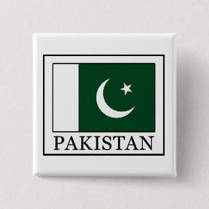 Pakistan 2 Inch Square Button