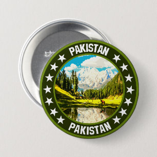 Pakistan 3 inch round button