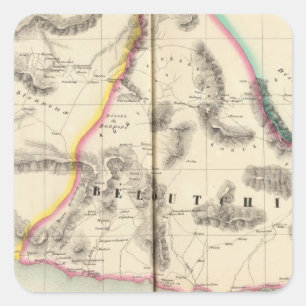 Pakistan, Asia 80 Square Sticker